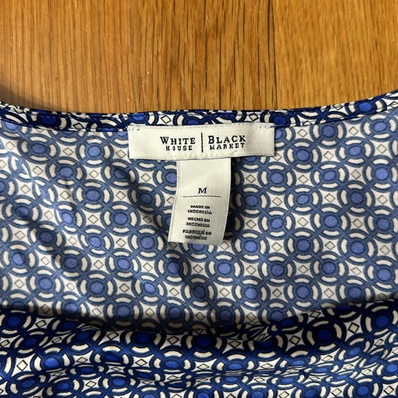 White House Black Market blue tank - Picture 2 of 2